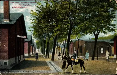 Ak Friedrichsfeld Voerde am Niederrhein, Truppenübungsplatz, Adalbertstraße, Kantine 2