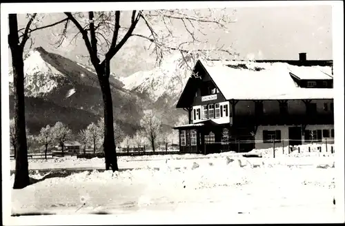 Ak Füssen im Allgäu, Gasthof, Winter