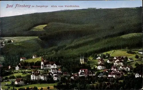 Ak Świeradów Zdrój Bad Flinsberg Schlesien, Gesamtansicht