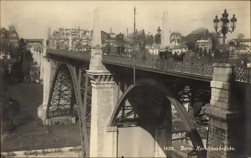 Ak Bern Stadt Schweiz, Hornhausbrücke