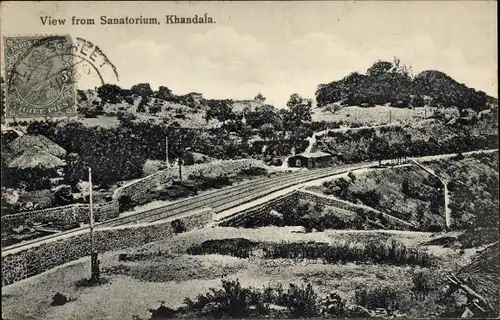 Ak Khandala Indien, Blick vom Sanatorium