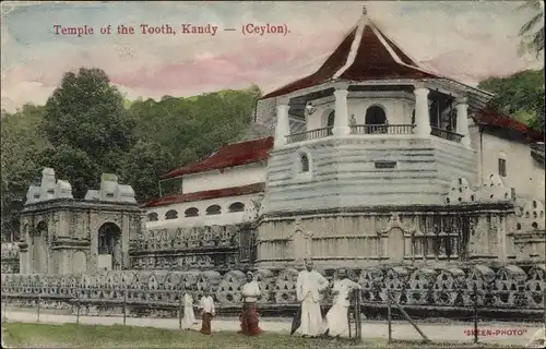 Ak Kandy Sri Lanka Ceylon, Zahntempel