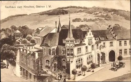 Ak Steinen im Westerwald, Gasthof zum Hirschen