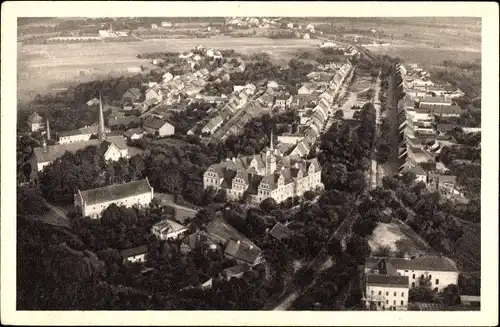 Ak Doberlug Kirchhain in Brandenburg, Fliegeraufnahme, Kloster