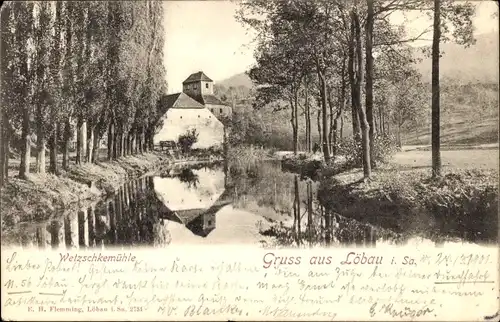 Ak Löbau in der Oberlausitz Sachsen, Wetzschkemühle