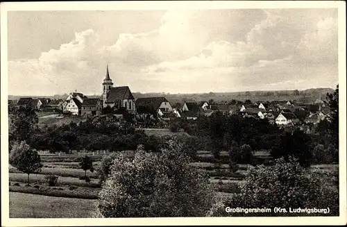 Ak Großingersheim Ingersheim am Neckar, Gesamtansicht