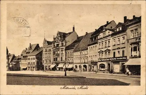 Ak Mittweida in Sachsen, Markt