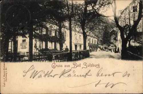 Ak Sulzburg im Markgräflerland Baden Schwarzwald, Gasthaus