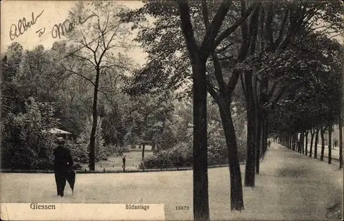 Ak Gießen an der Lahn Hessen, Südanlage