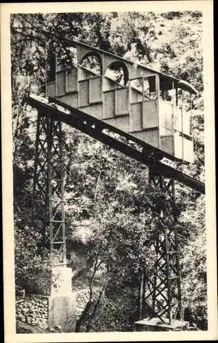 Ak Montserrat Katalonien, Standseilbahn nach Sant Joan