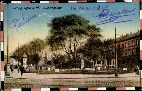 Ak Ludwigshafen am Rhein, Ludwigsplatz
