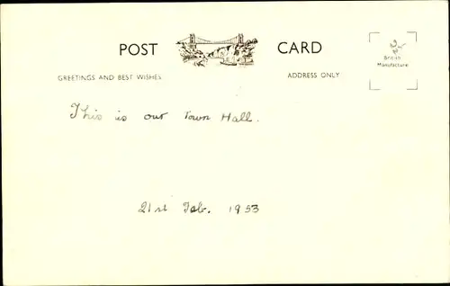 Ak Swansea Wales, Bürgerzentrum