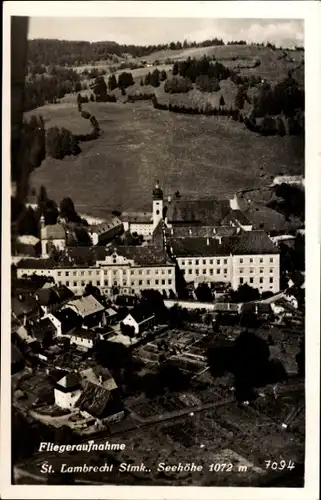 Ak Sankt Lambrecht Murau Steiermark, Fliegeraufnahme
