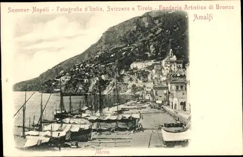 Ak Napoli Neapel Campania, Hafenpartie