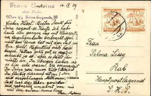 Ak Wien 3 Landstraße, Panorama, Blick vom Schloss Belvedere