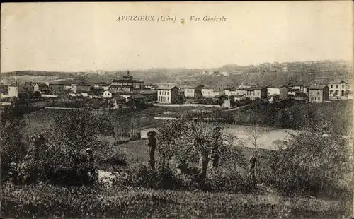 Ak Aveizieux Loire, Vue générale