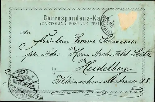 Mondschein Ak Arco Trentino, Totalansicht