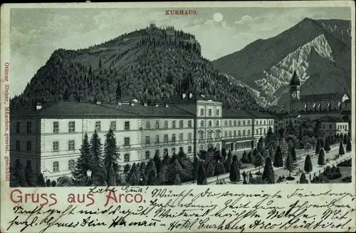 Mondschein Litho Arco Trentino, Kurhaus