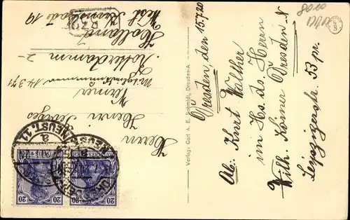 Ak Dresden Altstadt Seevorstadt, Hauptbahnhof, Straßenbahn