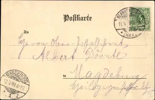 Ak Blankenburg im Harz, Rathaus, Markt