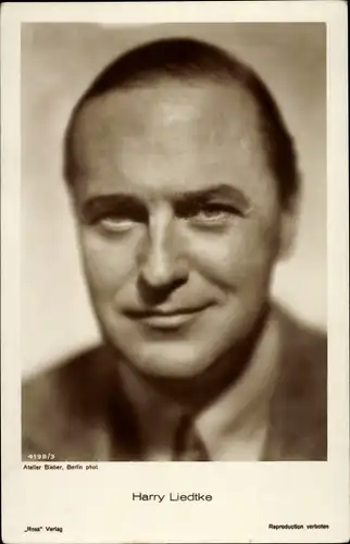 Ak Schauspieler Harry Liedtke, Ross Verlag 4198 3