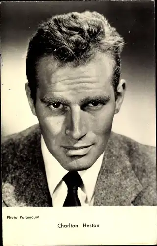 Ak Schauspieler Charlton Heston, Portrait