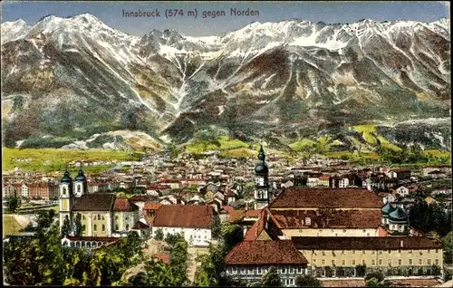 Ak Innsbruck in Tirol, Nordansicht, Berge