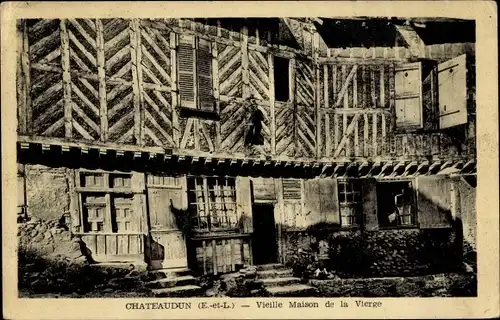 Ak Châteaudun Eure et Loir, Altes Haus der Jungfrau