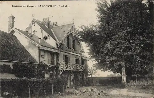 Ak Cloyes sur le Loir Eure et Loir, Chateau Baronville