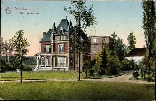 Ak Roeselare Roeselaere Rousselare Roeselare Westflandern, Huis Rodenbach