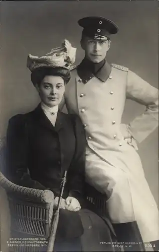 Ak Kronprinz Wilhelm von Preussen, Kronprinzessin Cecilie