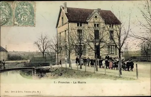 Ak Froncles Haute Marne, Das Rathaus