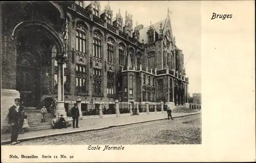 Ak Brügge Gironde, Normale Schule