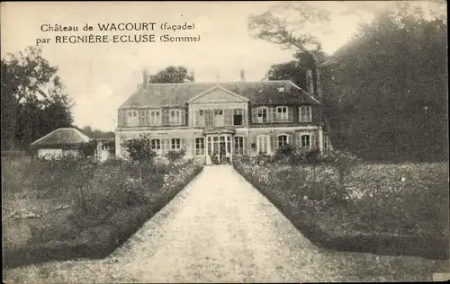 Ak Regniere Ecluse Somme, Chateau de Wacourt