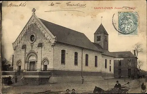 Ak Saint Ouen Somme, Kirche