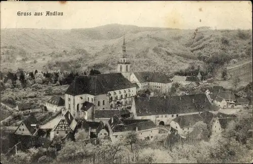 Ak Andlau Elsass Bas Rhin, Panorama