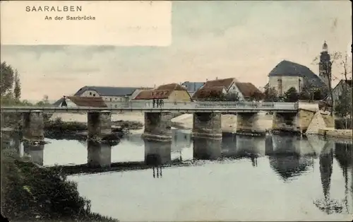 Ak Saaralben Sarralbe Lothringen Moselle, Saarbrücke