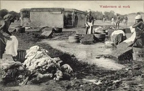 Ak Indien, Washermen at work