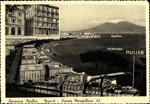 Ak Mergellina Napoli Neapel Campania, Pension Müller