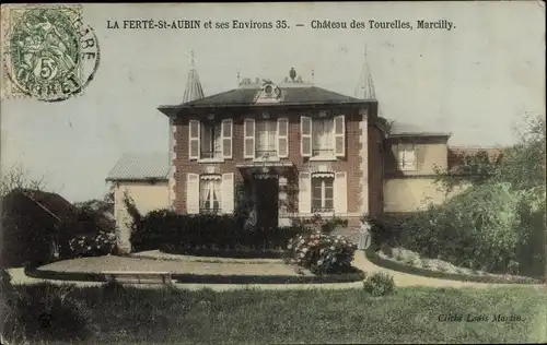 Ak La Ferté Saint Aubin Loiret, Chateau des Tourelles