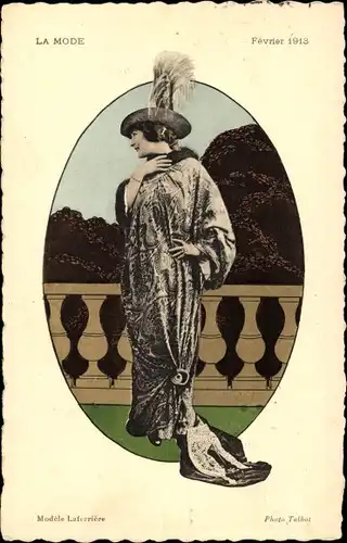 Ak Schauspielerin, Modele Laferriere, Portrait, Hut