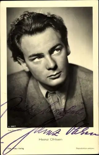 Ak Schauspieler Heinz Ohlsen, Portrait, Autogramm