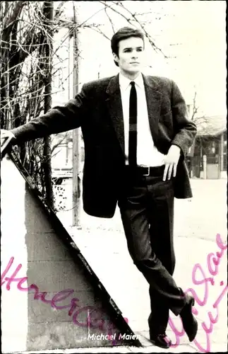 Ak Schauspieler und Sänger Michael Maien, Portrait, Autogramm