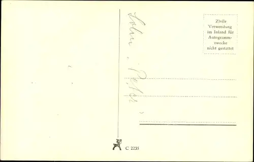 Ak Schauspieler Theodor Loos, Portrait, Autogramm