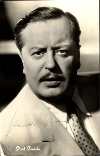 Ak Schauspieler Paul Dahlke, Portrait, Autogramm