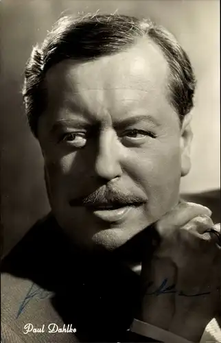 Ak Schauspieler Paul Dahlke, Portrait, Autogramm