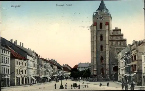 Ak Chojnów Haynau Schlesien, Evangelische Kirche