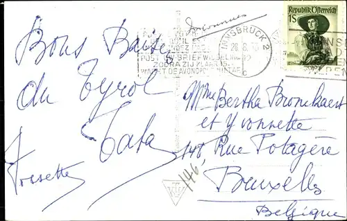 Ak Innsbruck in Tirol, Ortsansicht, Berg Isel, Martinswand, Brandjoch, Kleiner Solstein