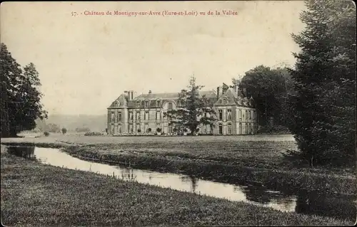 Ak Montigny sur Avre Eure et Loir, Schloss