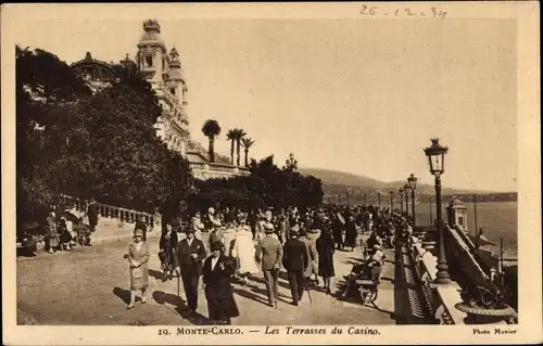 Ak Monte Carlo Monaco, Les terrasses du Casino